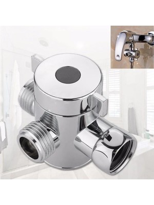 Mingjin Shop2 1 Adet Tarzı "3WAY T-Adaptörü Pirinç Vana Banyo Duş Musluk Su Ayırıcı Duş Vanası Yönlendirici Duş Vanası Püskürtme Memesi Dönüştürücü (Yurt Dışından)