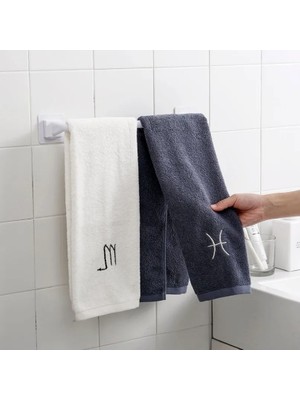 Mingjin Shop2 Beyaz B 34CM Tarzı Siyah Plastik Duvara Monte Banyo Havlu Çubuğu Kendinden Yapışkanlı Havlu Askısı Havlu Halkası Banyo Kaynağı (Yurt Dışından)