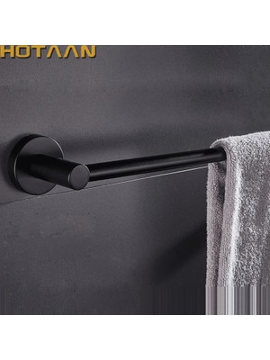 Mingjin Shop2 L 30 cm Tarzıdır Banyo Siyah Havlu Askısı Duvara Monte Siyah Tuvalet Alanı Alüminyum Havlu Bar Depolama Rayı Raf Banyo Aksesuarları (Yurt Dışından)