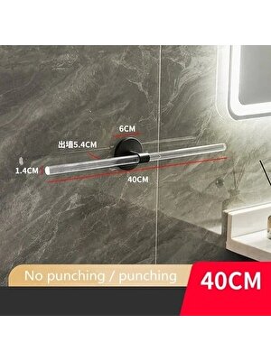 Mingjin Shop2 H40CM Tarzı Banyo Donanım Seti Ceviz Akrilik Havlu Çubuğu Krom Havlu Askısı Bornoz Kancaları Tuvalet Kağıdı Tutucu Duvara Monte (Yurt Dışından)