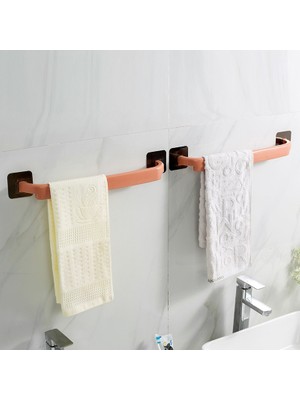 Mingjin Shop2 Beyaz Stil Yapışkanlı Havlu Askısı Banyo Havlu Bar Raf Duvara Monte Havlu Askısı Tuvalet Vantuz Tutucu Mutfak Banyo Aksesuarları (Yurt Dışından)