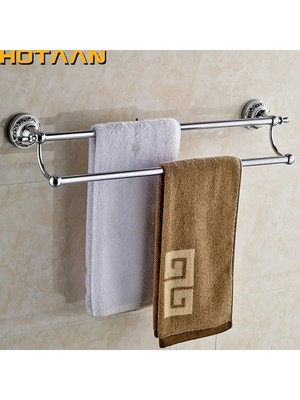 Mingjin Shop2 L 40 cm Tarzıdır Krom Kaplama Duvara Monte Paslanmaz Çelik Çift Havlu Barlar Banyo Havlu Askısı Banyo Aksesuarları Havlu Askısı Hytc (Yurt Dışından)