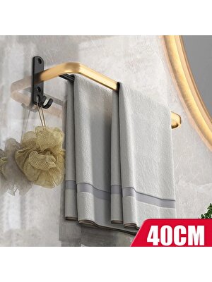 Mingjin Shop2 40CM Altın Tarzı Musamban Duvara Monte Havlu Askısı Raf Kanca Ev Banyo Organizatör Havlu Çubuğu Raf Banyo Aksesuarları Seti (Yurt Dışından)