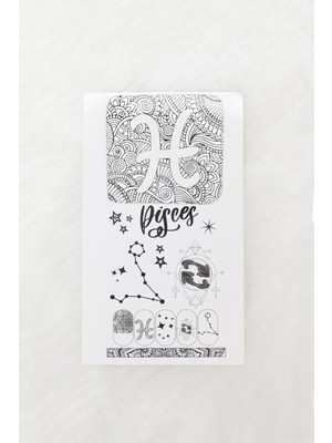 Balık Burcu El - Tırnak Dövmesi