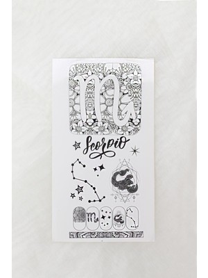 Akrep Burcu El - Tırnak Dövmesi