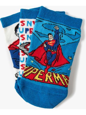 Koton 3'lü Superman Baskılı Çorap Seti Lisanslı