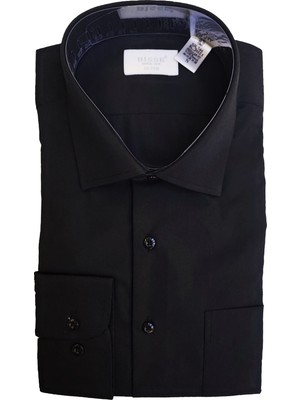 Bisse Regular Fit Siyah Erkek Gömlek