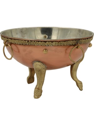 Antep Sepeti Bakır Küçük Boy Meyvelik 19 cm