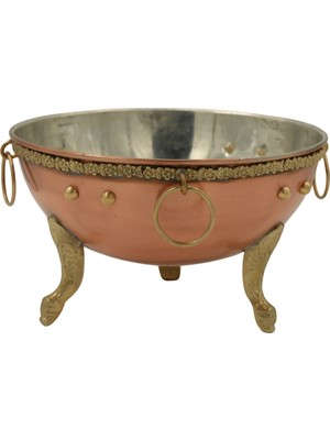 Antep Sepeti Bakır Orta Boy Meyvelik 22 cm