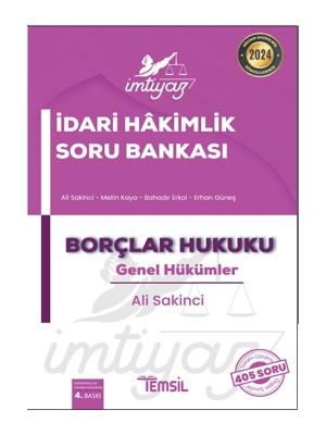 Imtiyaz Idari Hakimlik Soru Bankası Borçlar Hukuku Genel Hükümler