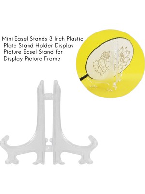 Pabiflo 45 Adet Mini Şövale Standları 3 Inç Plastik Plaka Standı Tutucu Ekran Resim Şövale Ekran Resim Çerçevesi Için Standı (Yurt Dışından)