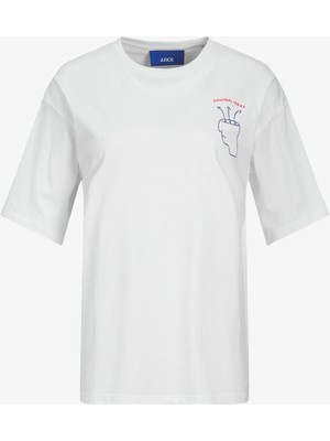 JJXX Jxenya Kadın Beyaz T-Shirt 12252259-BrightWhiteOm