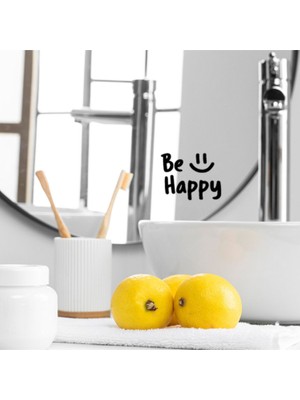 Hediyene Bak Be Happy | You're Beautiful | You Look Great | Dekoratif Duvar Ayna Cam Dekor Yazı Sticker 3'lü