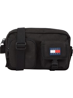 Tommy Hilfiger Siyah Erkek Postacı Çantası Tjm Off Duty Camera Bag