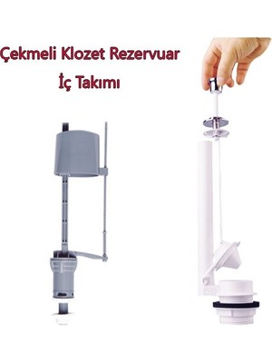 BYR Klozet Sifon Çekmeli Rezervuar Iç Takım Su Tasarruflu Seramik Byr  [byrtek]