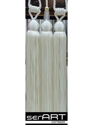 Ser Art Dolunay3 Lü Set Fon Perde Kruvaze Perdetavan Bağlama Bracol