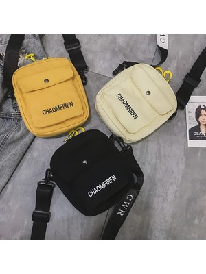 Qiuming Shop D Stili Sıcak Satış Baskı Tuval Fermuarlı Crossbody Çanta Kadınlar Için Eğlence Orijinal Tasarım Messenger Çanta Kadın Omuz Çantası Telefon Çanta 2021 (Yurt Dışından)