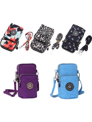 Qiuming Shop No.8 Stili Female Messenger Purse Lady Wallet New Rossbody Bag Woman Small Shoulder Bags Nylon Women Mobile Phone Bags Mini Bolso (Yurt Dışından)