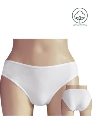 Papatya 0200 Bayan %100 Pamuk Bikini Külot 12 Adet