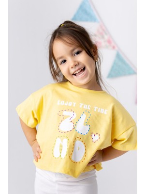 Zeyland Kız Çocuk Basic Crop Tshirt