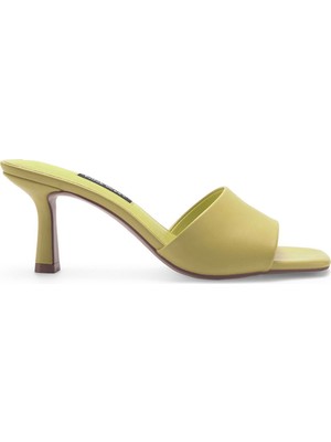 Nine West Pızale 3fx Sarı Kadın Topuklu Terlik
