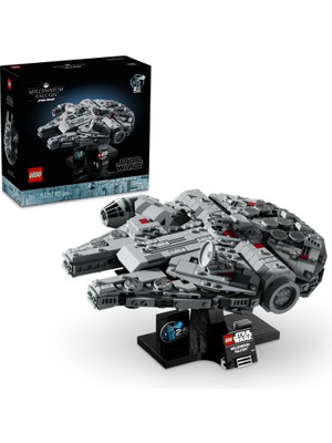 LEGO® Star Wars™ Millennium Falcon™ 75375 - Yetişkinler için Koleksiyonluk ve Dekoratif Model Yapım Seti (921 Parça)