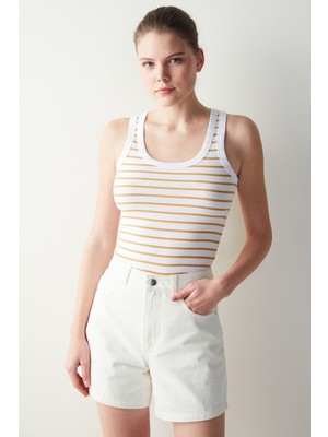 Penti Hardal  Çizgili Slim Fit Fitilli Atlet