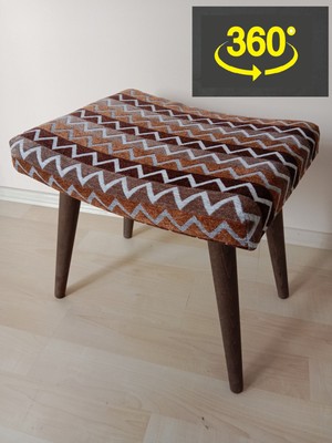 Barermo 360 Derece Döner Puf / Döner Sandalye / Döner Bench / Makyaj Masası Sandalyesi / Dresuar Pufu