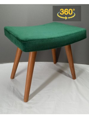 Barermo 360 Derece Döner Puf / Döner Sandalye / Döner Bench / Makyaj Masası Sandalyesi / Dresuar Pufu