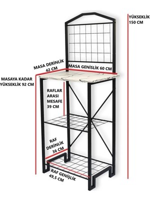 Uyan Ev Ürünleri Mutfak Dar  Bango Kahve Köşesi Çok Amaçlı Stant