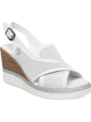 Mammamia D24YS-1430Z Dolgu Topuk Kadın Sandalet