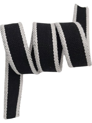 Angel Çanta Aksesuar 4 cm Pamuklu Kolon Siyah Beyaz Renk 1 Metre