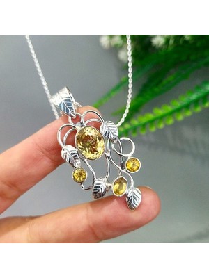 Eysell Jewellery Sitrin Taşı Kolye S05