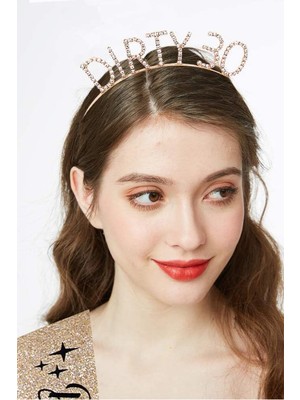 Dirty 30 Yaş Doğum Günü Birthday Parti Taç