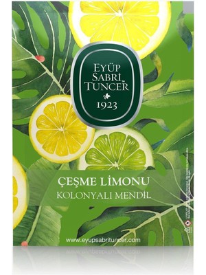 Eyüp Sabri Tuncer 50LI Mendil Çeşme Limonu Kolonyalı  (9,3 x