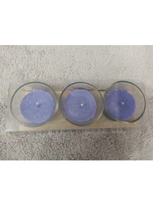 Mumicemum X-617 Konik Cam Bardak Kokulu Mum 3lü Set