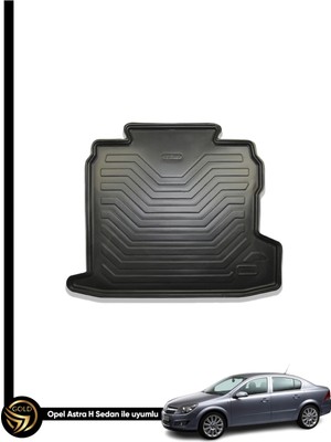Gold Opel Astra H Sedan Rubber Yumuşak 3D Bagaj Havuzu
