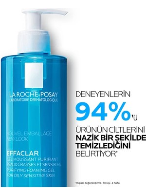 Roche La Roche Posay Effaclar Yağlı ve Akneye Eğilimli Ciltler Için Yüz Temizleme Jeli 400 ml