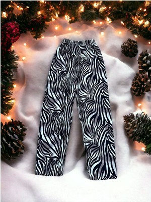 Rye Butik Zebra Desenli Pijama Altı Mevsimlik