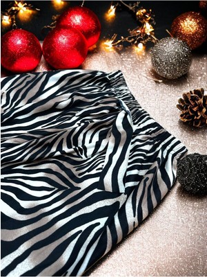 Rye Butik Zebra Desenli Pijama Altı Mevsimlik