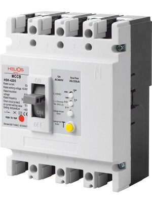 Helios Opto Kompakt Şalter Yangın + Açtırma Bobini 4X160A 50KA HSK-4209