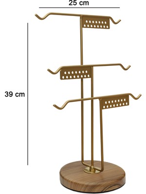 Homing Ahşap Tabanlı Metal Takı Standı 241355