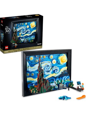 LEGO® Ideas Vincent van Gogh - Yıldızlı Gece 21333 - Yetişkinler için Model Yapım Seti (2316 Parça)