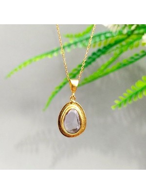 Eysell Jewellery Özel Tasarım Su Safiri Iyolit Taşı Kolye