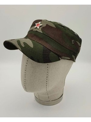 Shopiolog Castro Kızıl Yıldız Şapka  Arkandan Ayarlanabilir