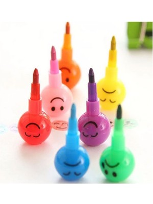 Nostaljik Lezzetler Emoji Yumurtlayan Yuvarlak Renkli Kalem 4 Grup 28 Uç