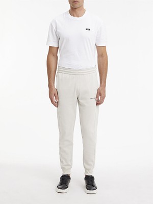 Calvin Klein Erkek Pamuklu Relaxed Fit Yüksek Bel Bej Eşofman Altı K10K109940-ACE