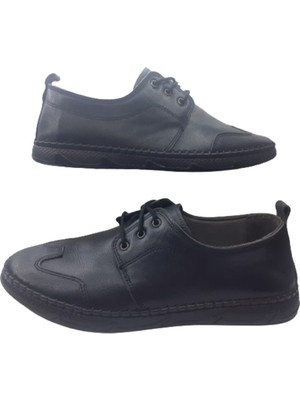 Frank Peter Erkek Siyah Çarık  Taban Günlük Şık Ayakkabı FP325-99