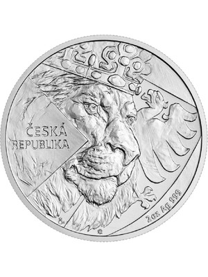 AgaKulche 2 Ons Czech Lion 2024 Gümüş (999.0) Sikke Coin