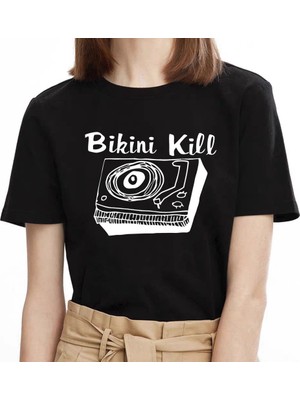 Taketshirt Bikini Kill T-Shirt Siyah Unisex